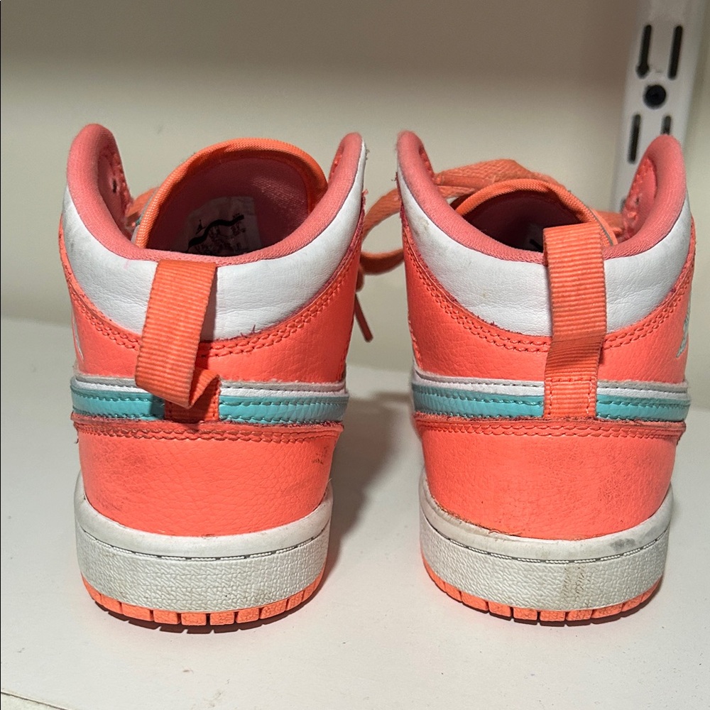 Nike Kids' Coral and Teal Sneakers - Picture 3 of 6